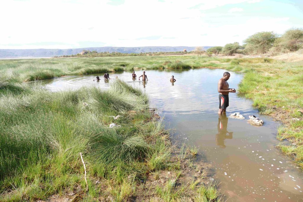 laat de hotsprings zien.